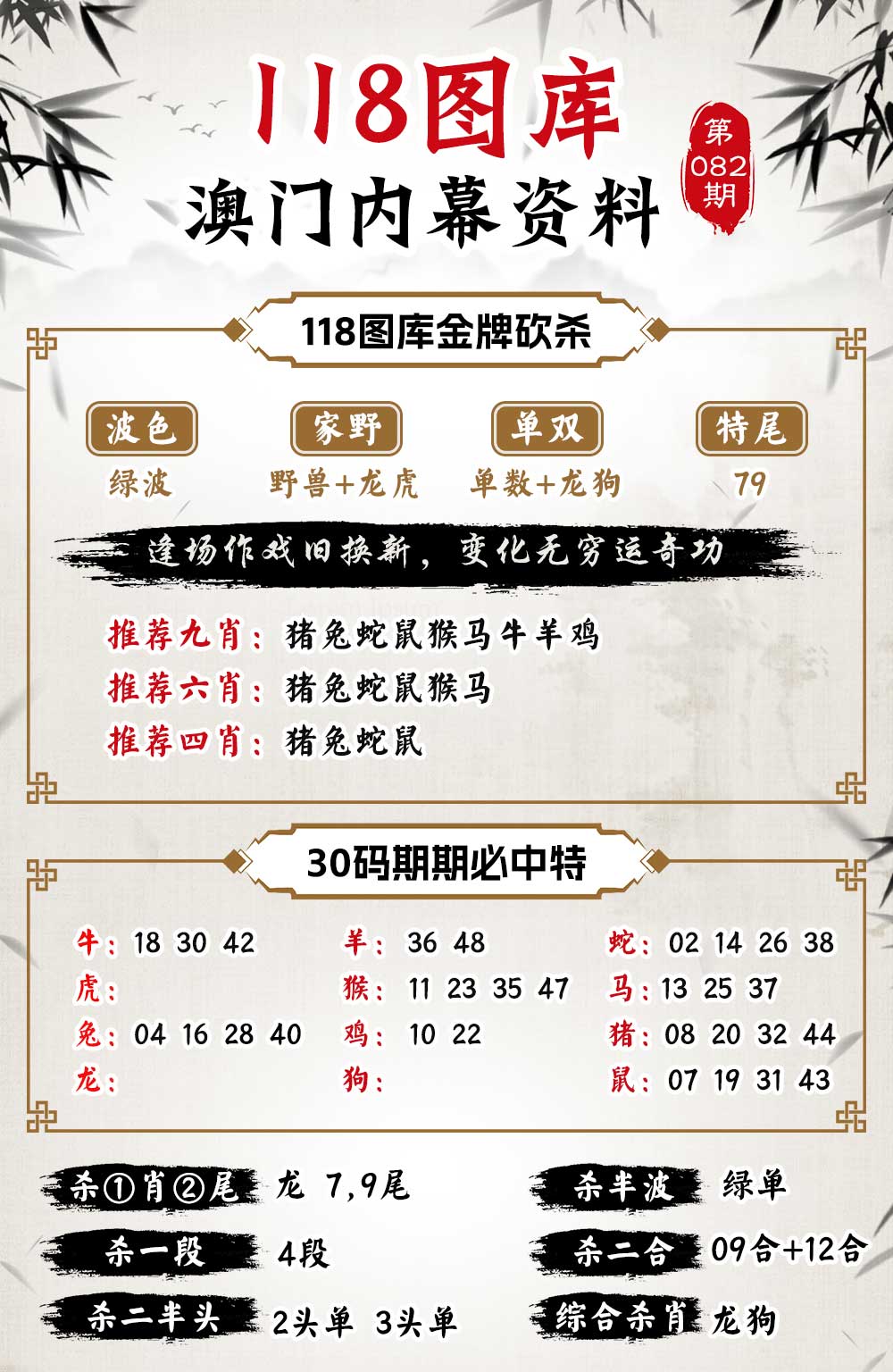 082期118内幕资料[图]